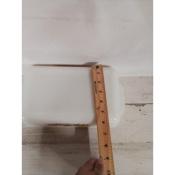 Vintage Fire King Anchor Hocking Chanticleer Rooster Casserole Dish - Picture 12 of 15